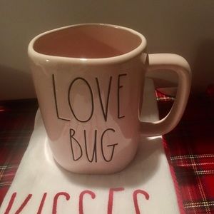 Rae Dunn Pink “LOVE BUG” mug